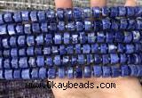 CRB2175 15.5 inches 9mm - 10mm faceted tyre sodalite beads