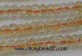 CRB221 15.5 inches 2.5*4mm faceted rondelle citrine gemstone beads