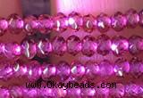 CRB2211 15.5 inches 2*3mm faceted rondelle garnet beads wholesale