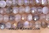 CRB2219 15.5 inches 2*3mm faceted rondelle moonstone beads