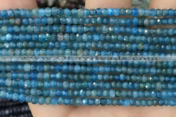 CRB2240 15.5 inches 2*3mm faceted rondelle apatite beads