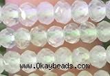 CRB2258 15.5 inches 3*4mm faceted rondelle prehnite beads