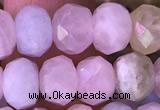 CRB2278 15.5 inches 5*8mm faceted rondelle morganite beads