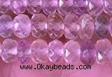 CRB2280 15.5 inches 3.5*5mm faceted rondelle mixed quartz beads