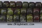 CRB2506 15.5 inches 6*8mm rondelle dragon blood jasper beads