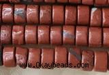 CRB2570 15.5 inches 2*4mm heishi red jasper beads wholesale