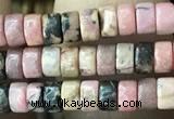 CRB2572 15.5 inches 2*4mm heishi rhodonite beads wholesale