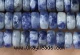 CRB2576 15.5 inches 2*4mm heishi blue spot stone beads wholesale