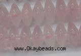 CRB261 15.5 inches 5*12mm rondelle rose quartz beads wholesale