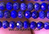 CRB2646 15.5 inches 2*3mm faceted rondelle lapis lazuli beads