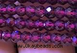 CRB2665 15.5 inches 2*3mm faceted rondelle red garnet beads