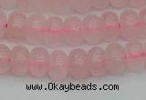 CRB2801 15.5 inches 5*8mm rondelle rose quartz beads wholesale