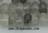 CRB2807 15.5 inches 6*10mm rondelle cloudy quartz beads wholesale