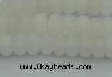 CRB2810 15.5 inches 4*6mm rondelle white jade beads wholesale