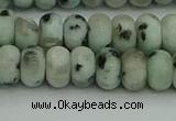 CRB2851 15.5 inches 5*8mm rondelle sesame jasper beads