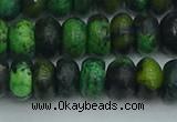 CRB2897 15.5 inches 6*10mm rondelle chrysocolla beads wholesale