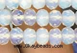 CRB3030 15.5 inches 6*8mm faceted rondelle opal beads wholesale