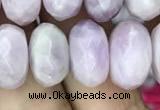 CRB3053 15.5 inches 9*16mm faceted rondelle kunzite beads