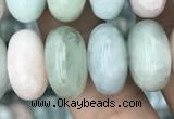 CRB3064 15.5 inches 8*14mm rondelle morganite gemstone beads