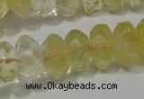 CRB308 15.5 inches 8*12mm faceted rondelle citrine gemstone beads