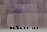 CRB315 15.5 inches 8*12mm tyre matte amethyst gemstone beads