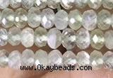 CRB3150 15.5 inches 2.5*4mm faceted rondelle tiny prehnite beads