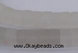 CRB316 15.5 inches 8*12mm tyre white crystal gemstone beads