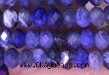 CRB3176 15.5 inches 2.5*4mm faceted rondelle tiny sodalite beads