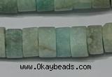 CRB324 15.5 inches 8*12mm tyre matte amazonite gemstone beads