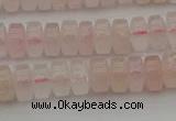 CRB401 15.5 inches 5*8mm rondelle rose quartz beads wholesale