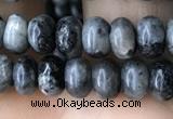 CRB4035 15.5 inches 4*6mm rondelle black labradorite beads wholesale