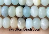 CRB4036 15.5 inches 4*6mm rondelle amazonite beads wholesale