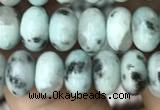 CRB4075 15.5 inches 5*8mm rondelle sesame jasper beads wholesale