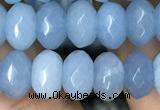 CRB4114 15.5 inches 5*8mm faceted rondelle candy jade beads