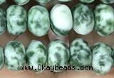 CRB4116 15.5 inches 5*8mm faceted rondelle Qinghai jade beads