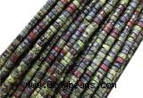 CRB4154 15 inches 2*4mm heishi dragon blood jasper beads wholesale