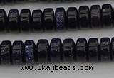 CRB420 15.5 inches 5*8mm rondelle blue goldstone beads wholesale