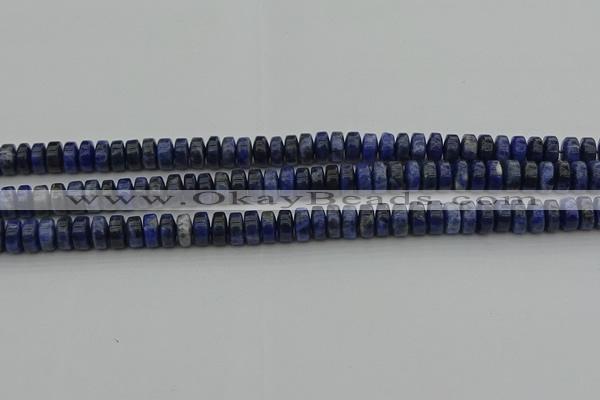 CRB429 15.5 inches 5*8mm rondelle sodalite gemstone beads