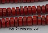 CRB438 15.5 inches 5*8mm rondelle red jasper beads wholesale