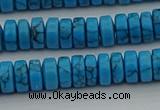 CRB440 15.5 inches 5*8mm rondelle turquoise beads wholesale