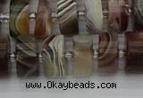 CRB496 15.5 inches 7*14mm tyre botswana agate beads wholesale