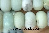 CRB5070 15.5 inches 5*8mm rondelle matte amazonite beads wholesale