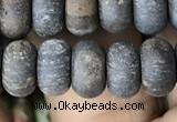 CRB5077 15.5 inches 5*8mm rondelle matte bronzite beads wholesale