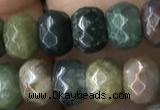 CRB5116 15.5 inches 4*6mm faceted rondelle Indian agate beads