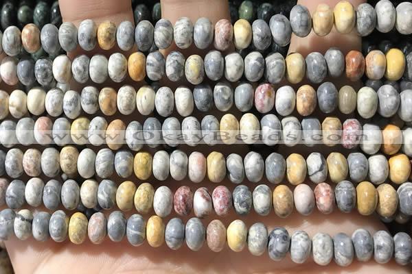 CRB5304 15.5 inches 4*6mm rondelle sky eye jasper beads