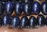 CRB5317 15.5 inches 4*6mm rondelle blue goldstone beads wholesale