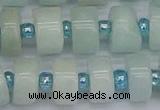 CRB533 15.5 inches 7*14mm tyre Chinese amazonite beads wholesale