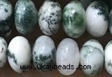 CRB5338 15.5 inches 5*8mm rondelle tree agate beads wholesale