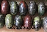 CRB5344 15.5 inches 5*8mm rondelle dragon blood jasper beads