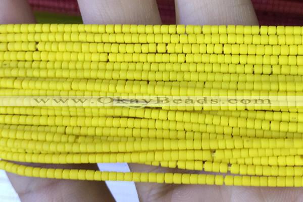 CRB5517 15 inches 2*2mm heishi synthetic turquoise beads wholesale